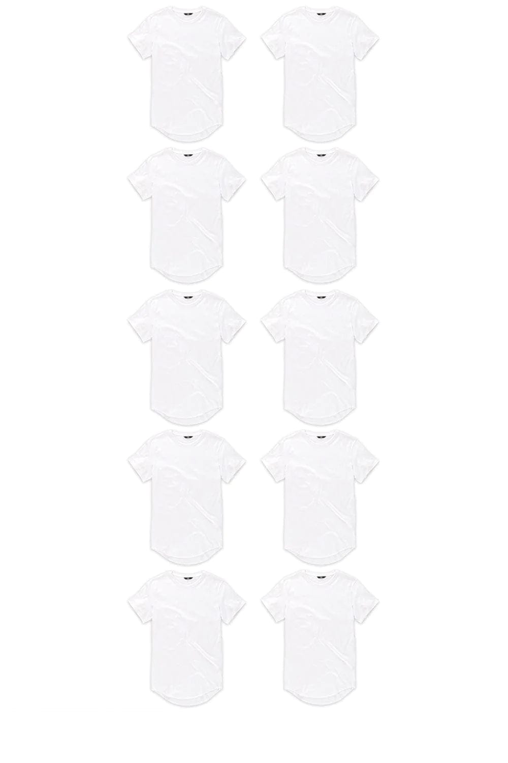 Jordan Craig SCALLOP T-SHIRT 10 PACK (WHITEOUT)