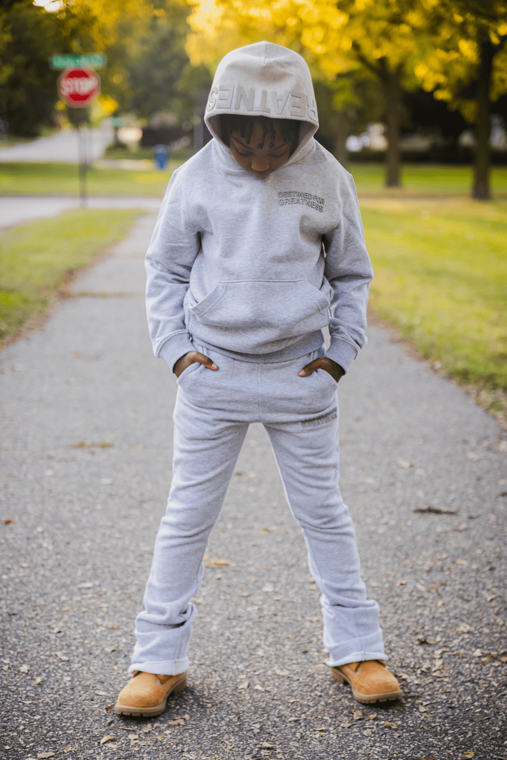 JC Kids Kids Destined For Greatness Stacked Sweatpants