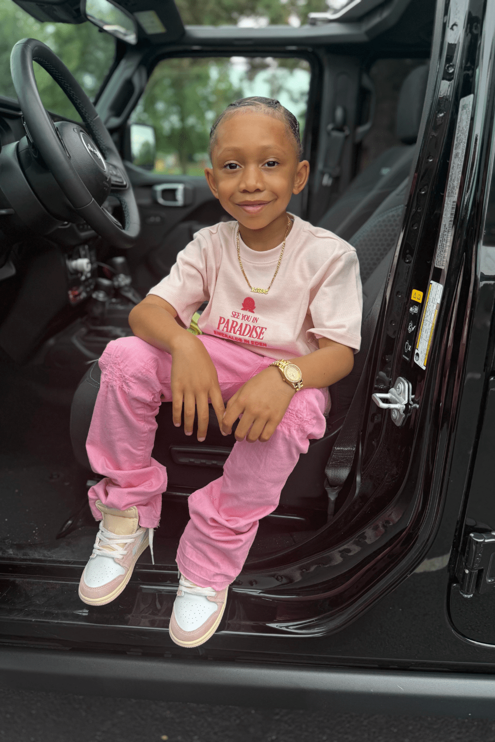 JC Kids Kids Stacked Tribeca Twill Pants (Pink)