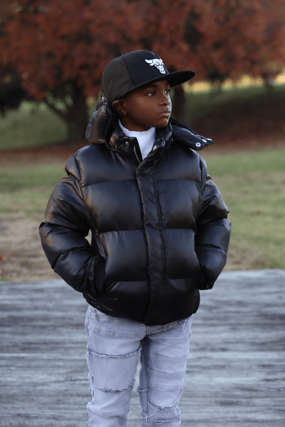JC Kids Kids Astoria Bubble Jacket (Black)