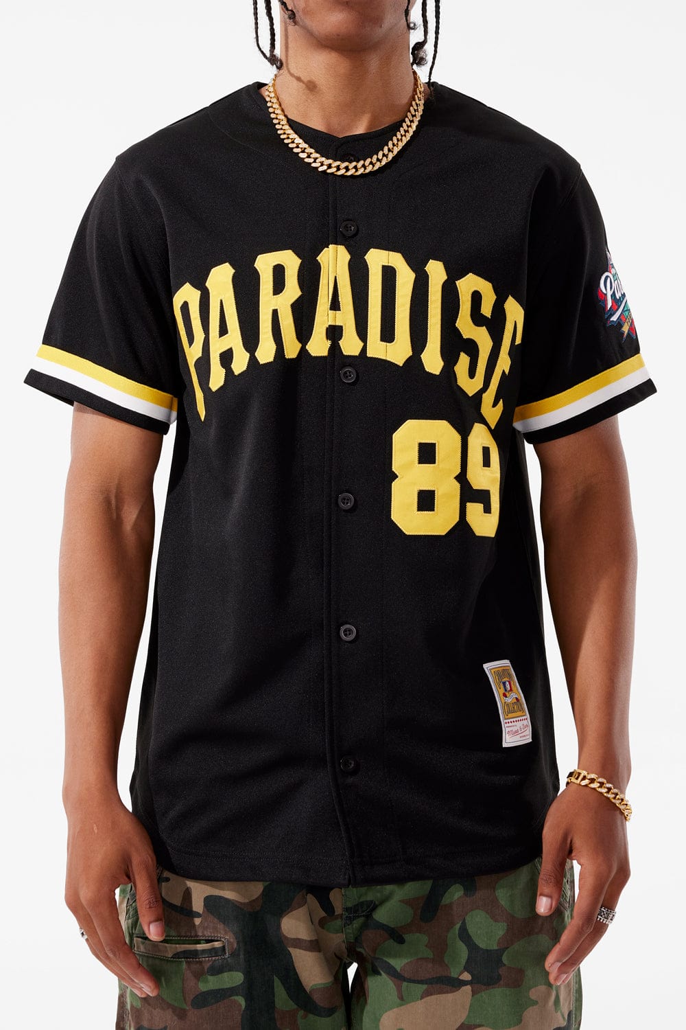 Jordan Craig Steel City Baseball Jersey (Black) S / Black