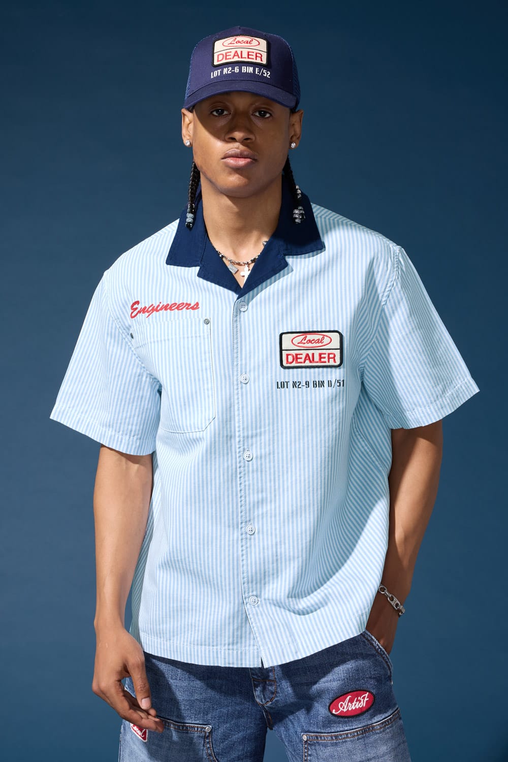 Marjan Pejoski タンクトップmiki moose ジョークシャツ The Re-Up Mechanic Shirt