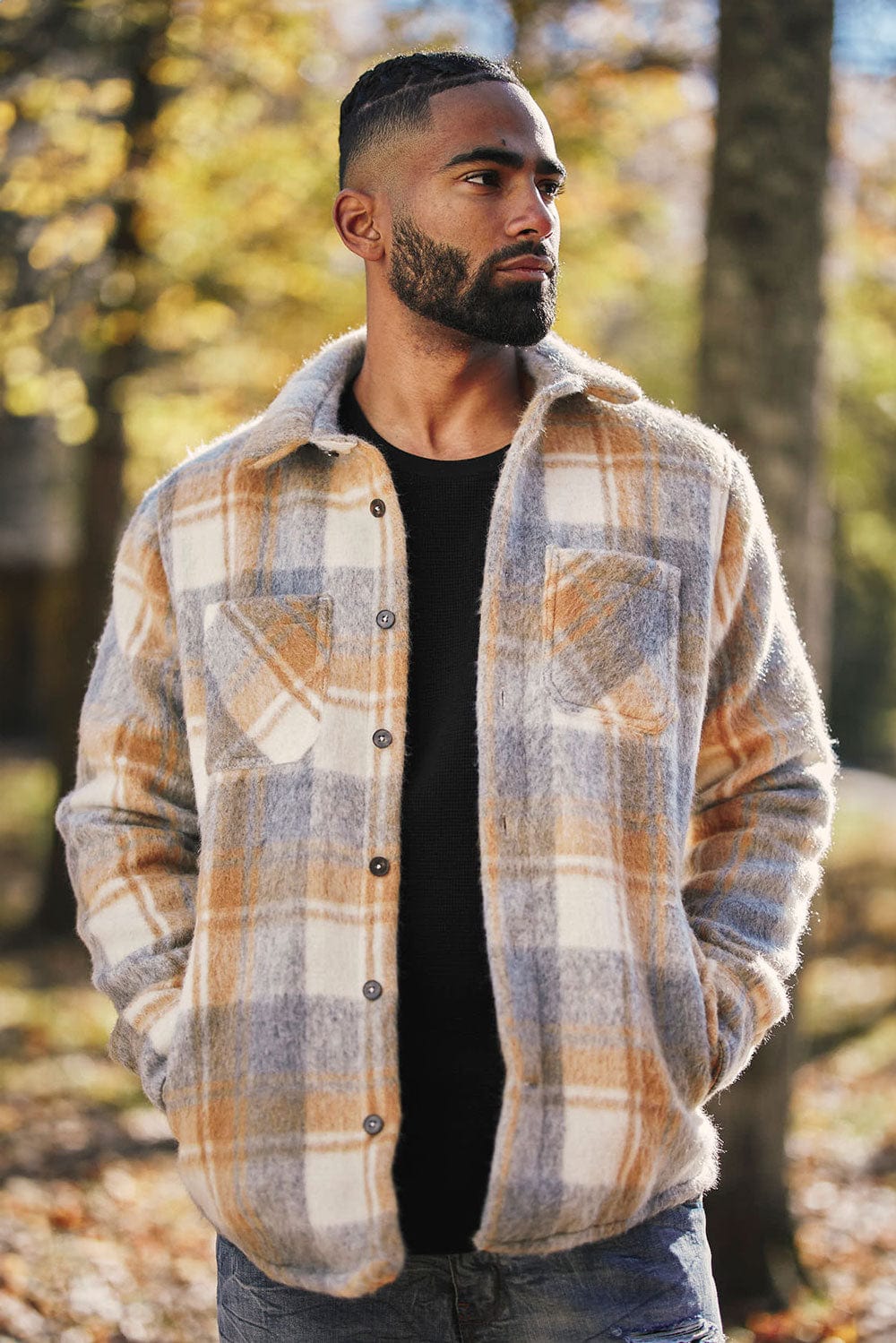 Mens sale flannel shacket