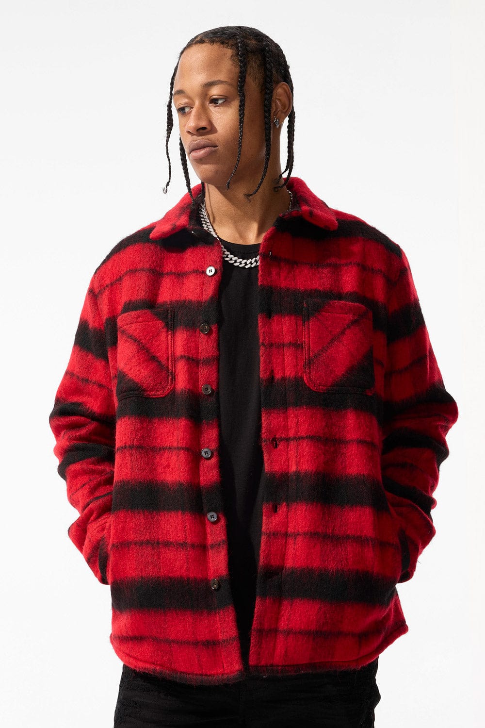 Flannel Buffalo Plaid Men's Jacket Buffalo Check Mens