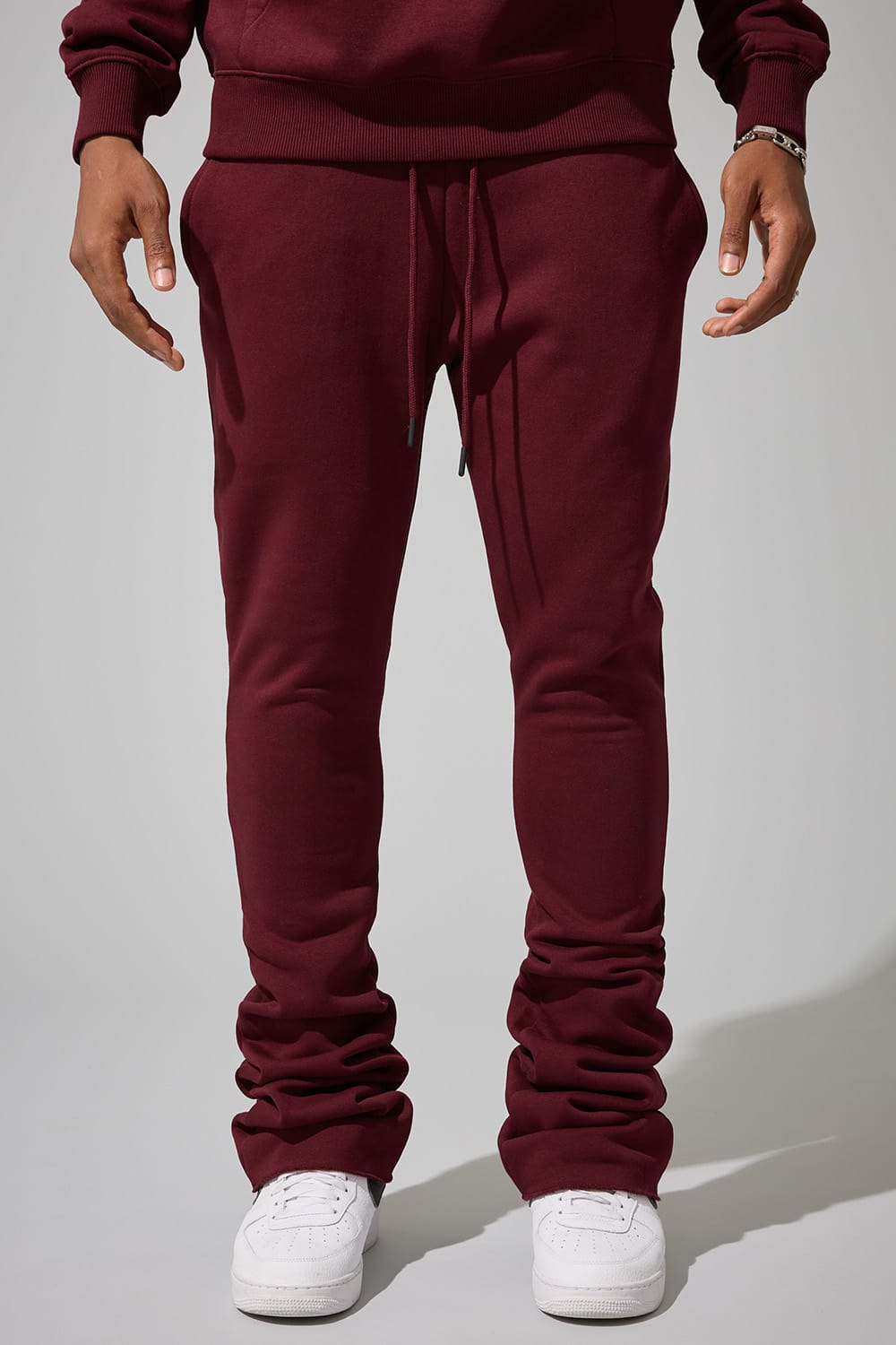 Jordan Craig Uptown Stacked Sweatpants Wine / S