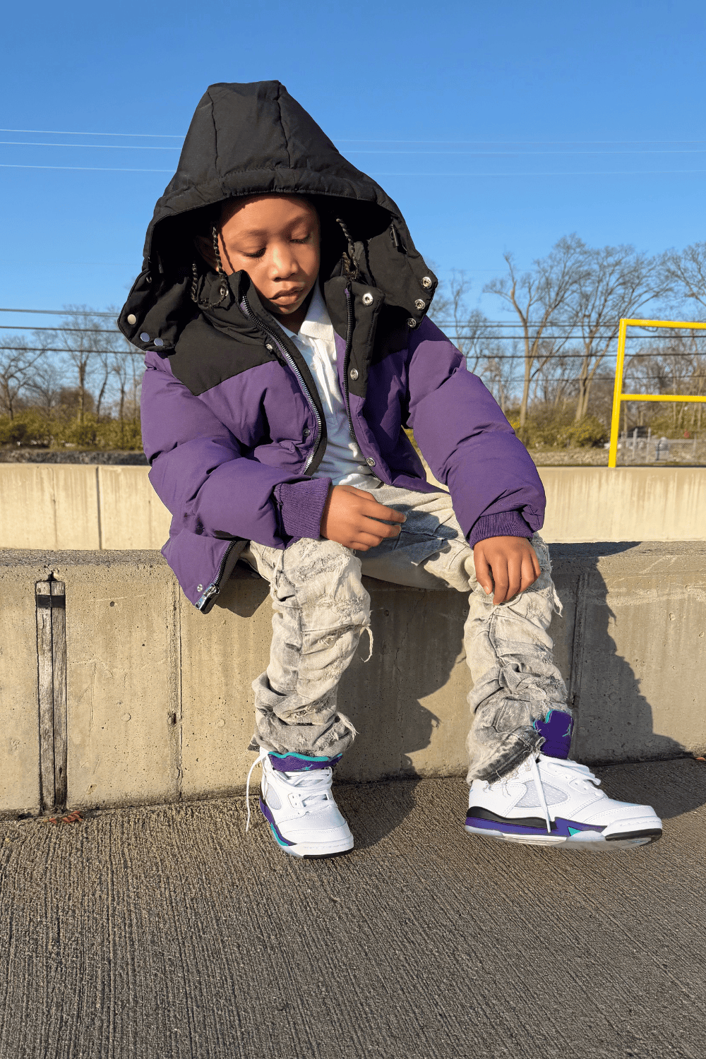 JC Kids Kids Stacked Ripple Effect Denim