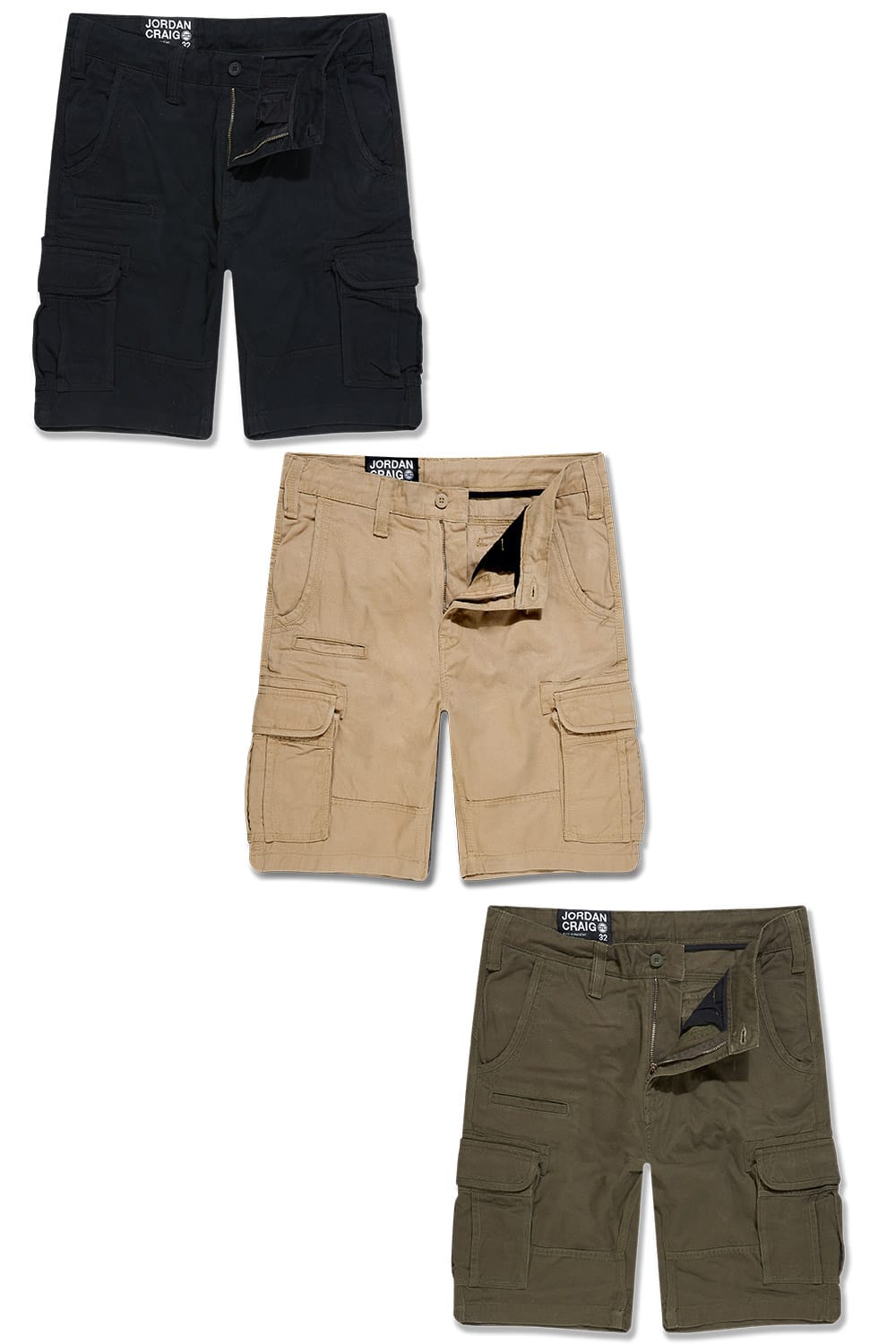 JC Big Men Big Men's Xavier OG Cargo Shorts 3 Pack 46