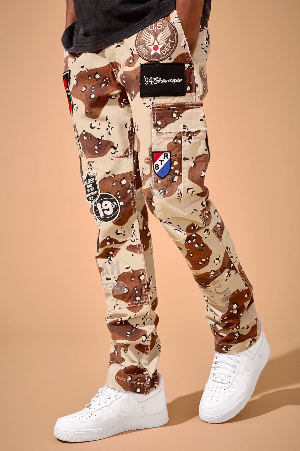 Jordan Craig Xavier - Purple Heart Cargo Pants (Desert Camo) Desert Camo / 30 / 30