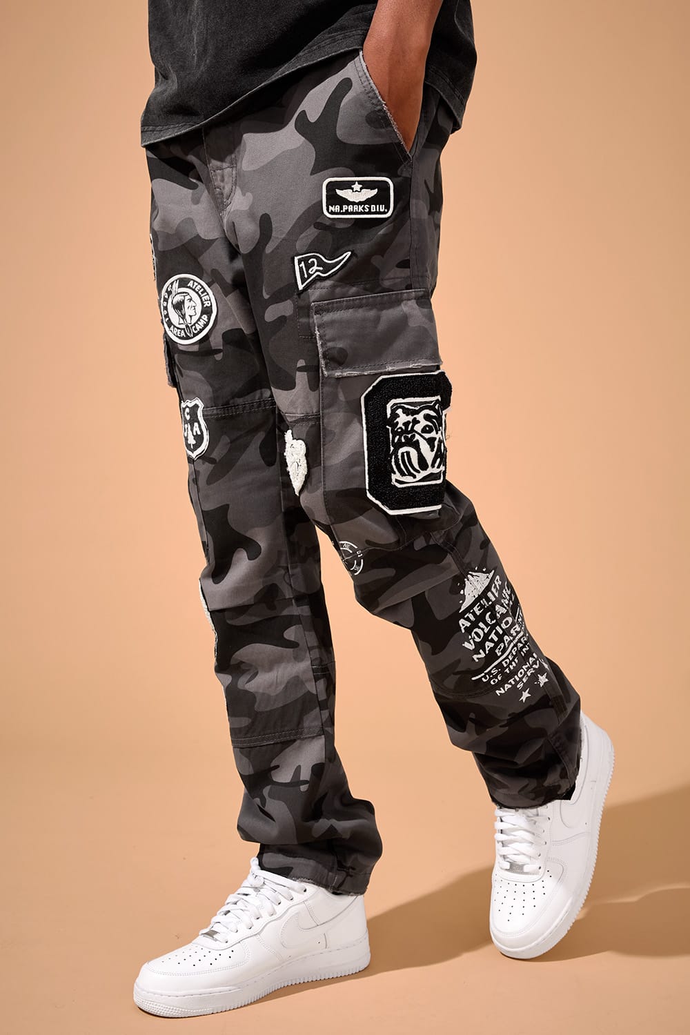 Jordan Craig Xavier - Journeyman Cargo Pants Black Camo / 30 / 30