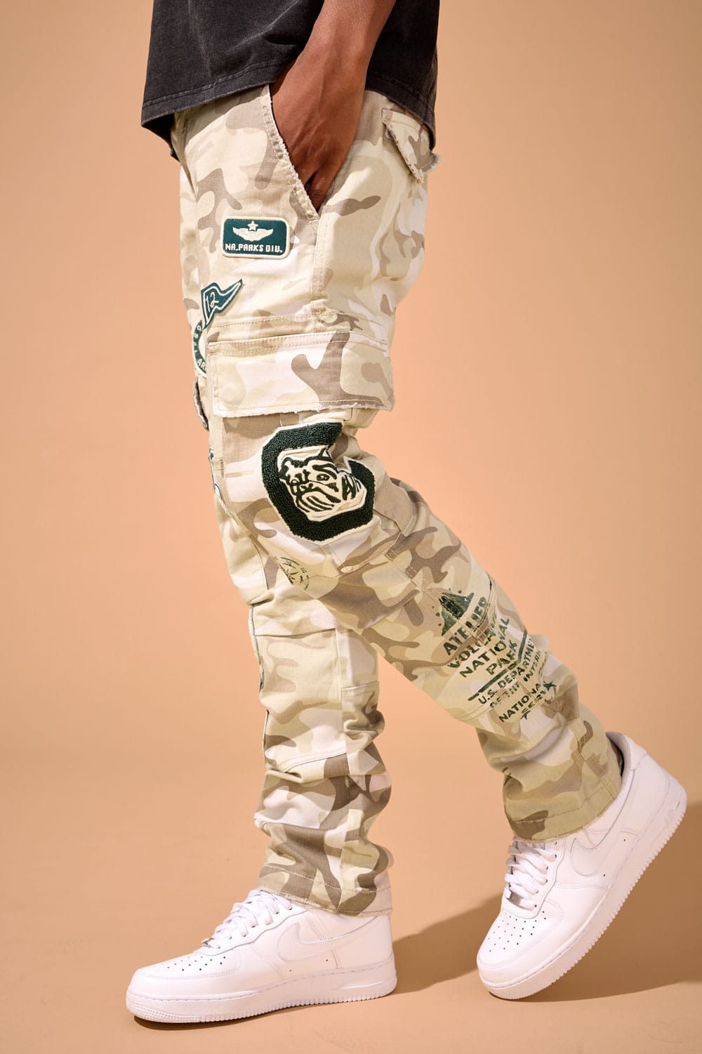 Jordan Craig Xavier - Journeyman Cargo Pants Sand Camo / 30 / 30