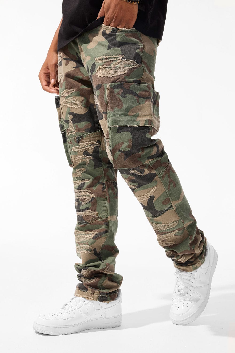 Xavier Rebel Cargo Pants (Vintage Camo)
