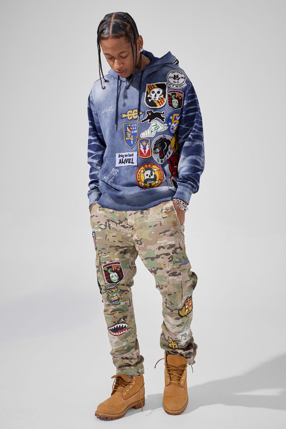 Jordan Craig War Angel Pullover Hoodie (Navy)