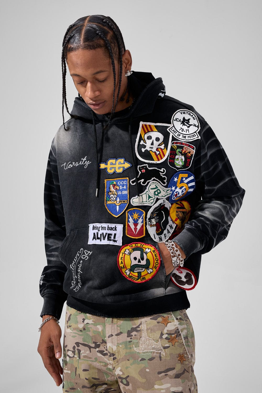 Jordan Craig War Angel Pullover Hoodie (Vintage Black) S / Vintage Black