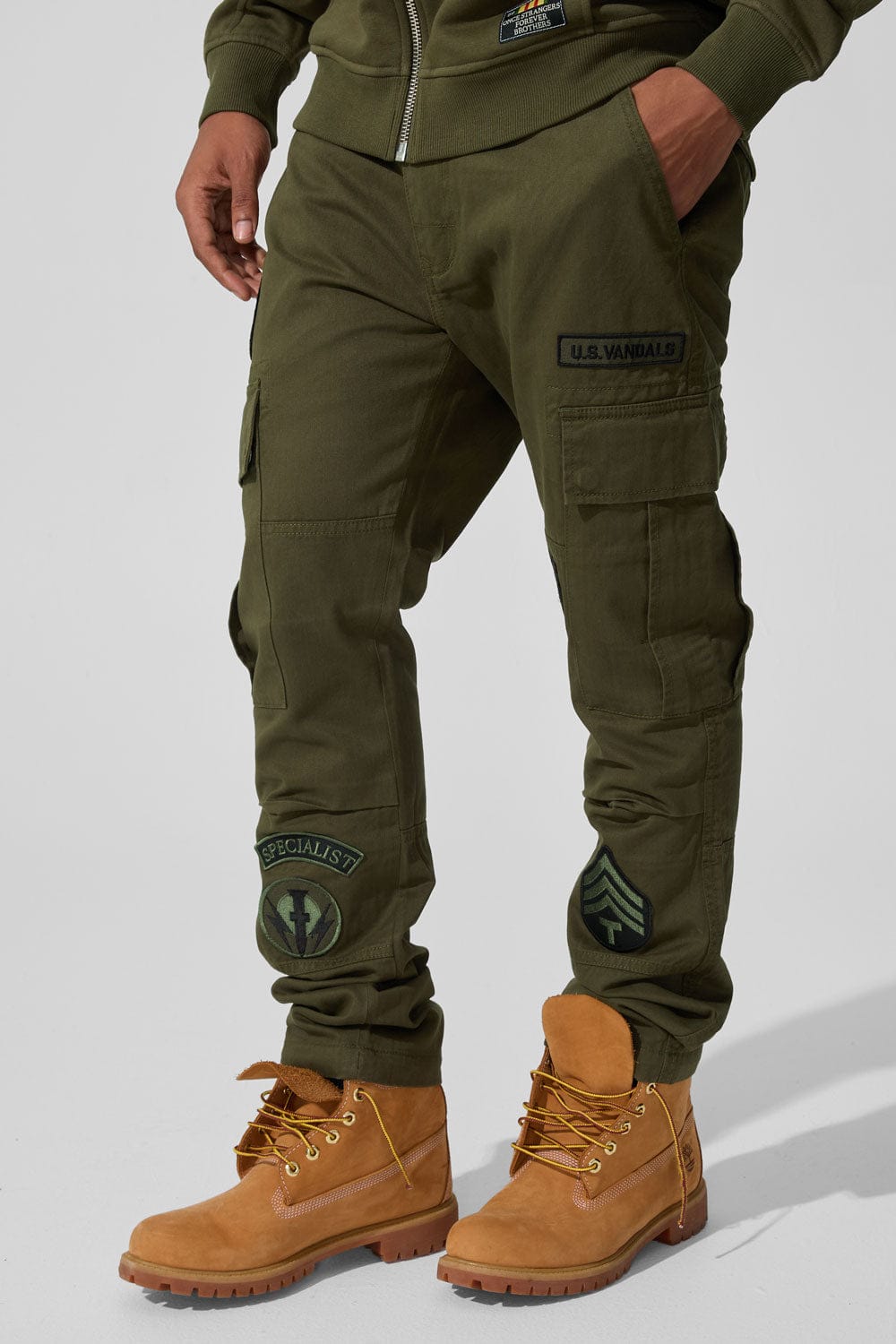 Jordan Craig Xavier - Prestige Tonal Cargo Pants (Army Green)