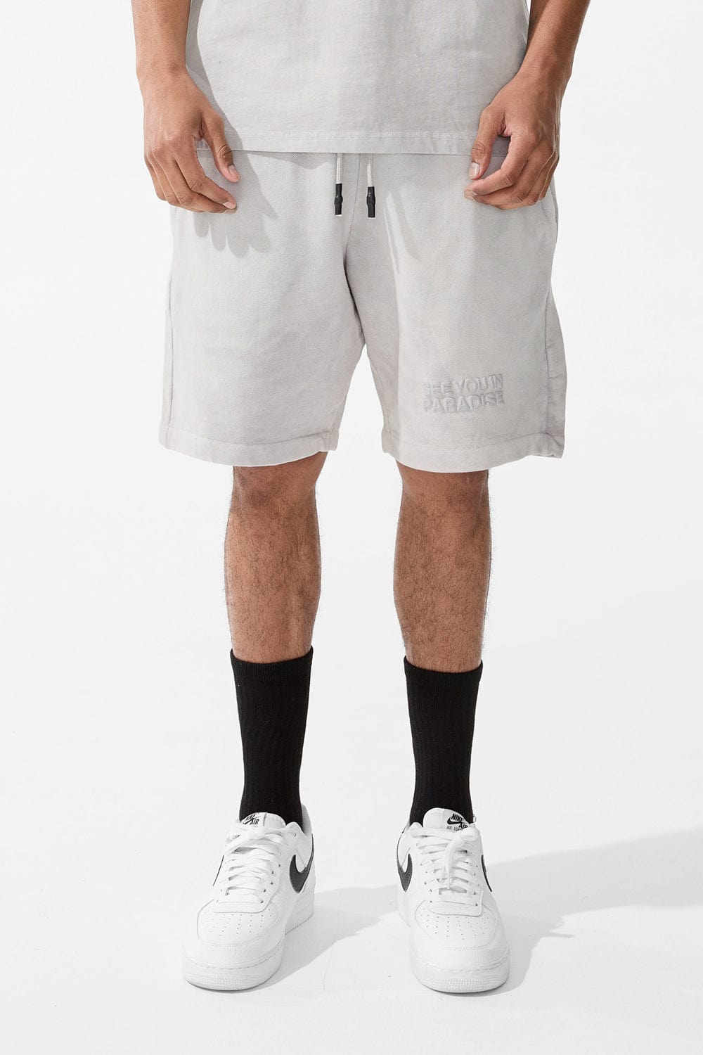 Jordan Craig Retro - Paradise Washed Shorts Light Grey / S