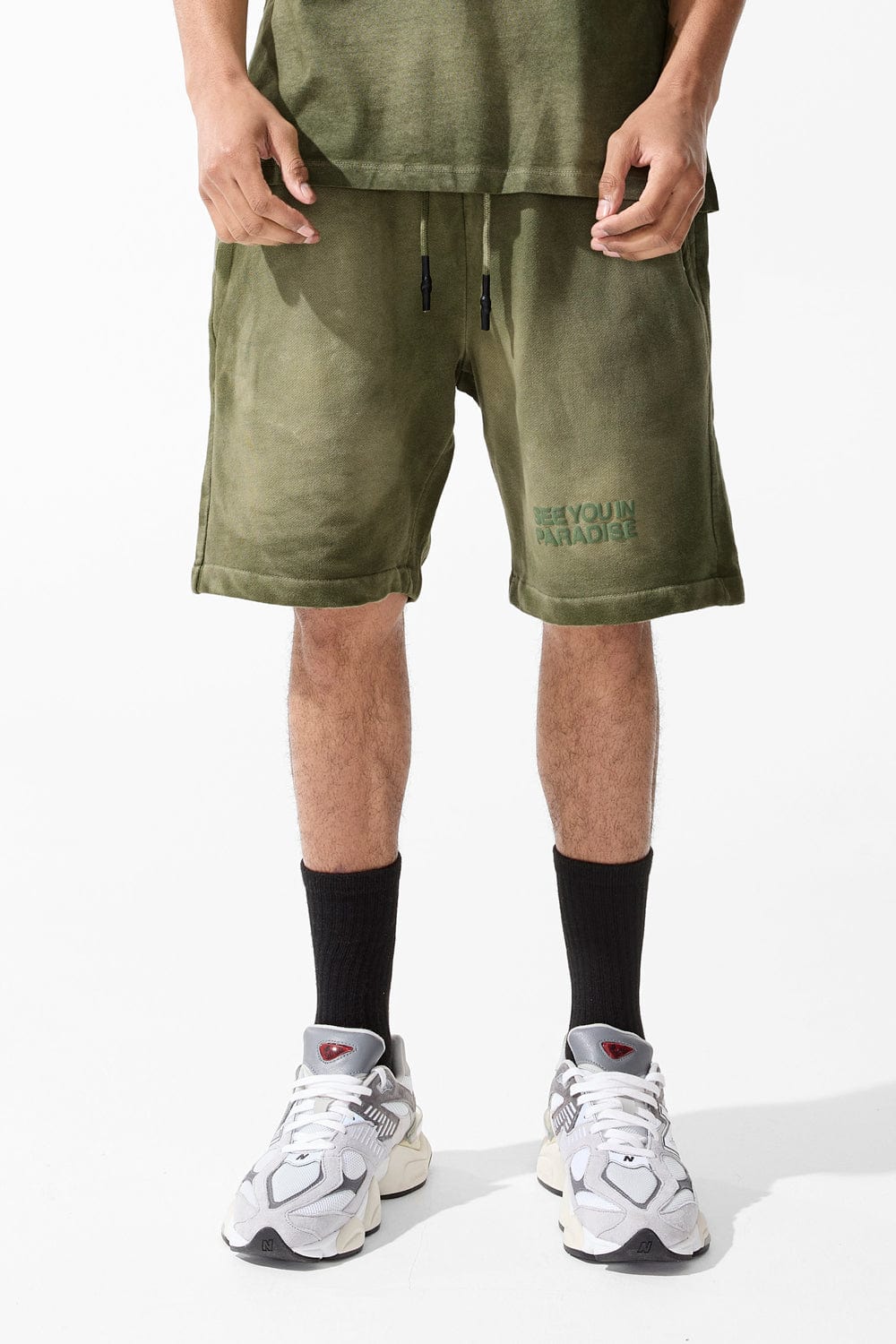 Jordan Craig Retro - Paradise Washed Shorts Olive / S
