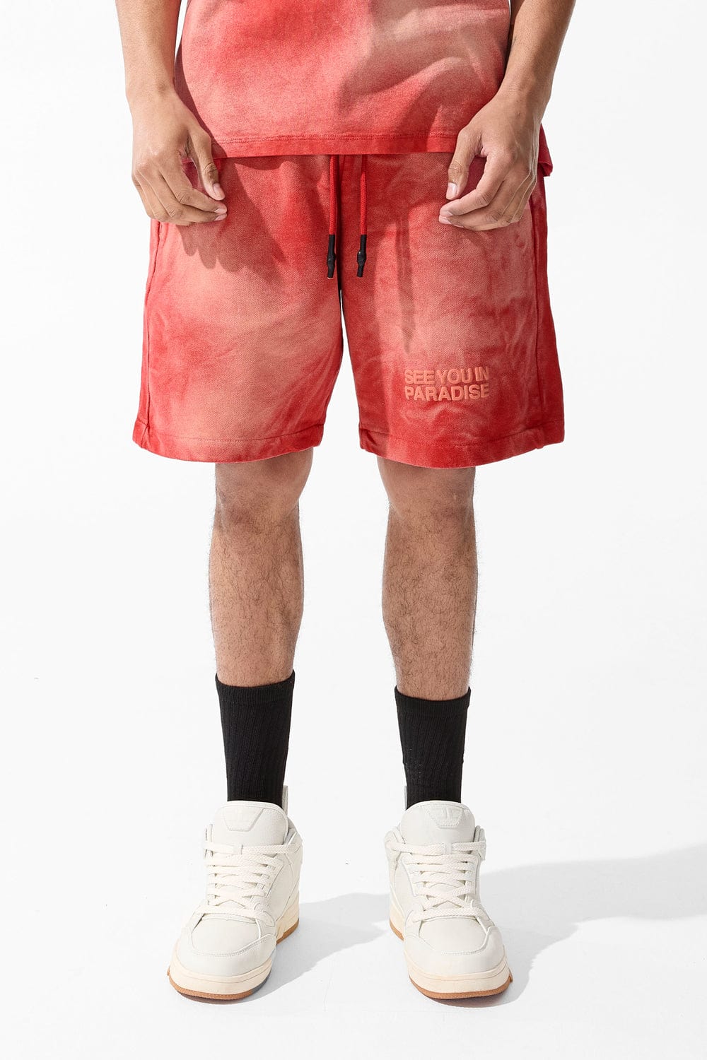 Jordan Craig Retro - Paradise Washed Shorts Red / S