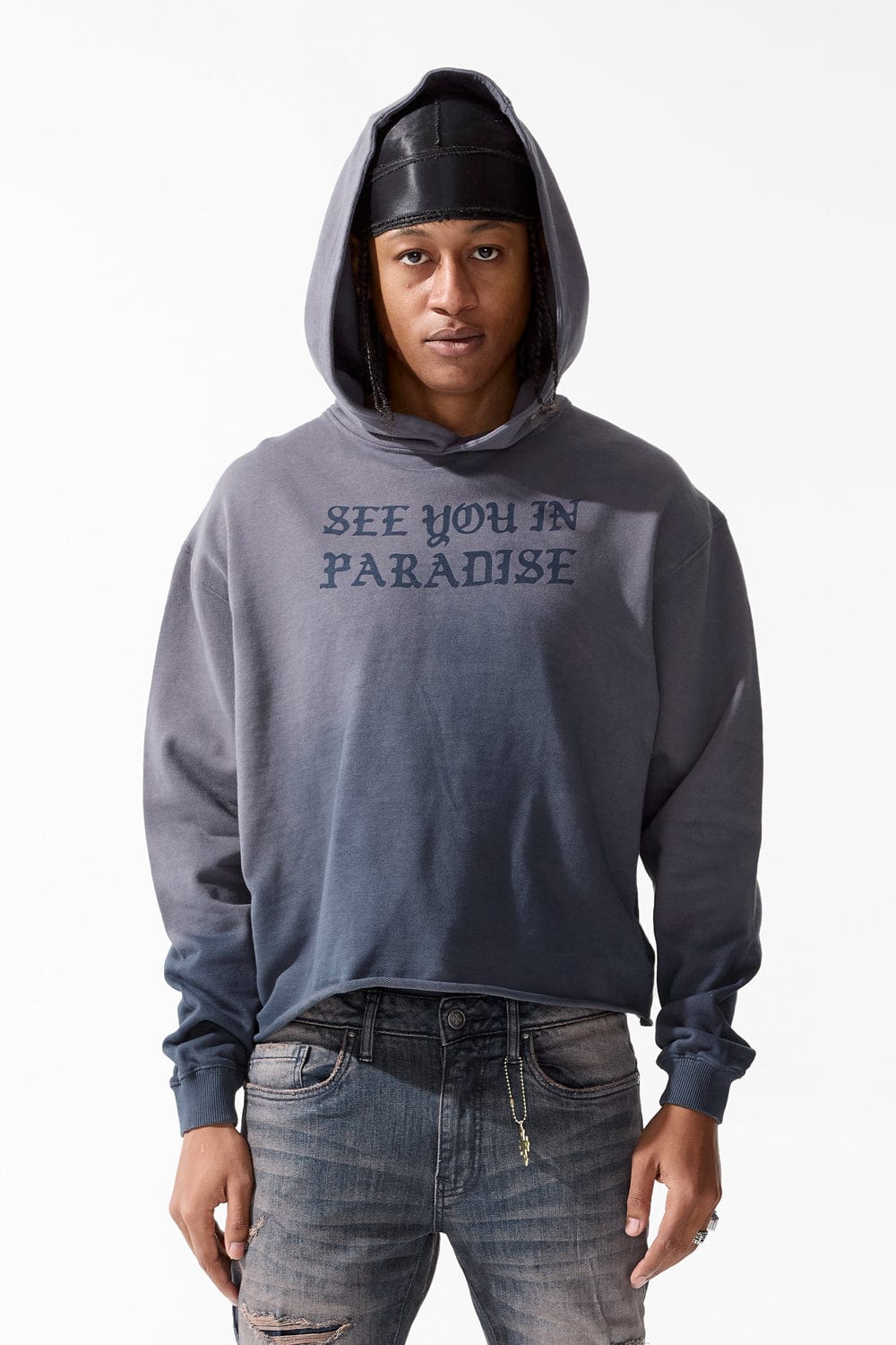 Jordan Craig SYIP Cropped Pullover Hoodie Horizon Blue / S