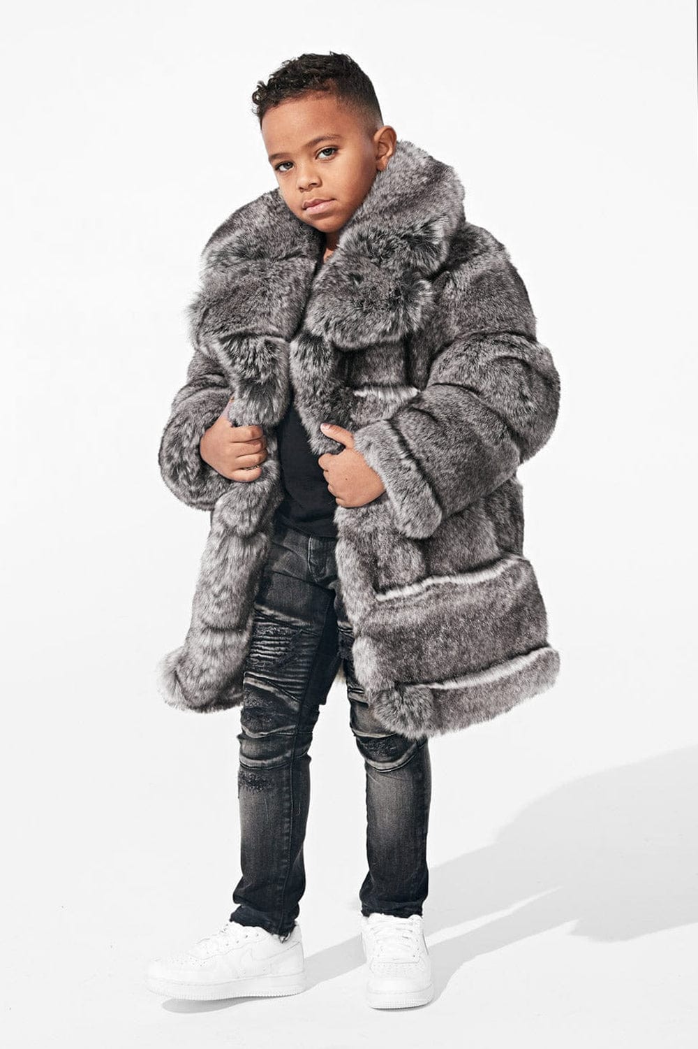 JC Kids Kids Don Juan Fur Coat (Chinchilla) 2 / Chinchilla