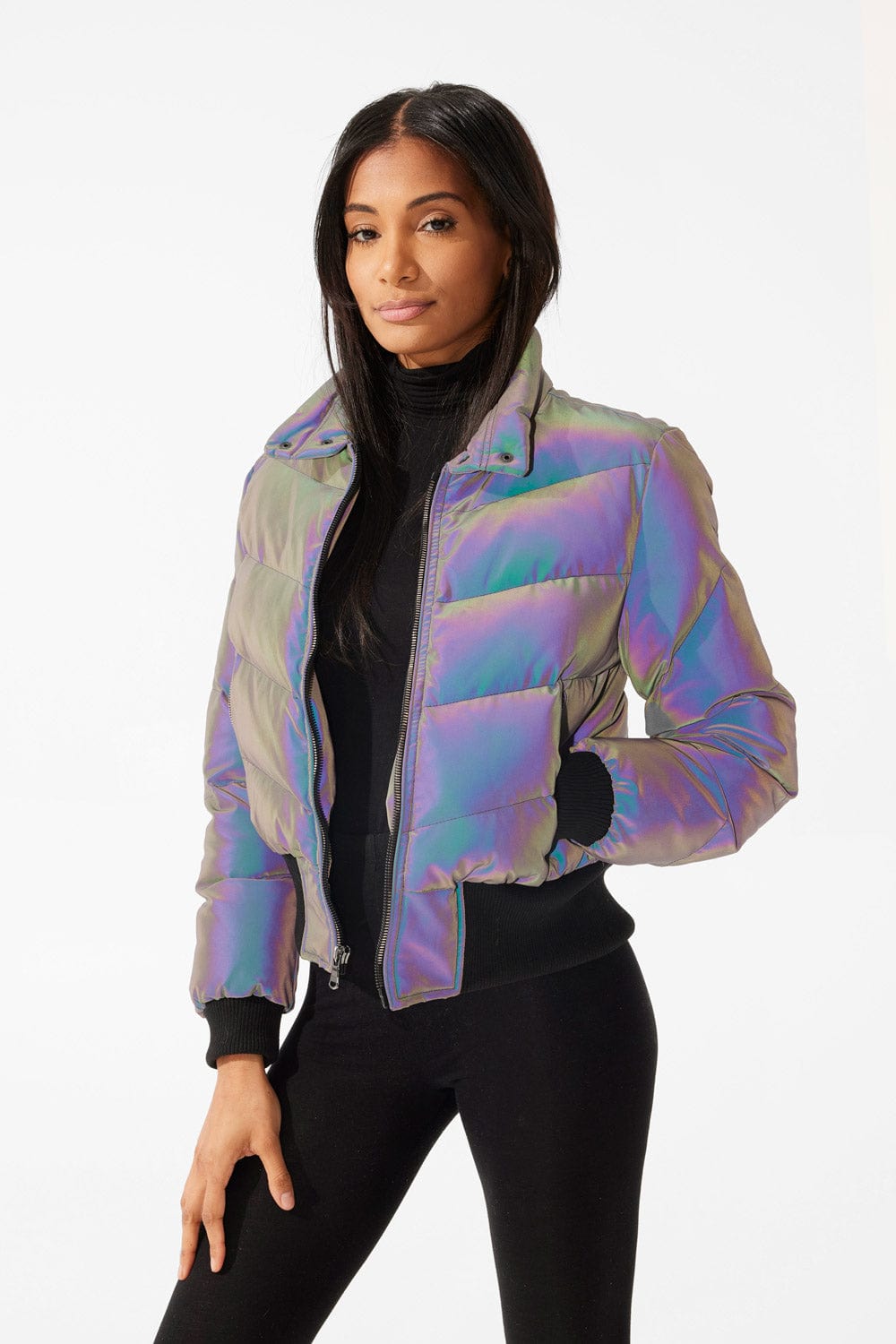 Jordan Craig Women's Flatbush Bomber Jacket (Iridescent) S / Iridescent