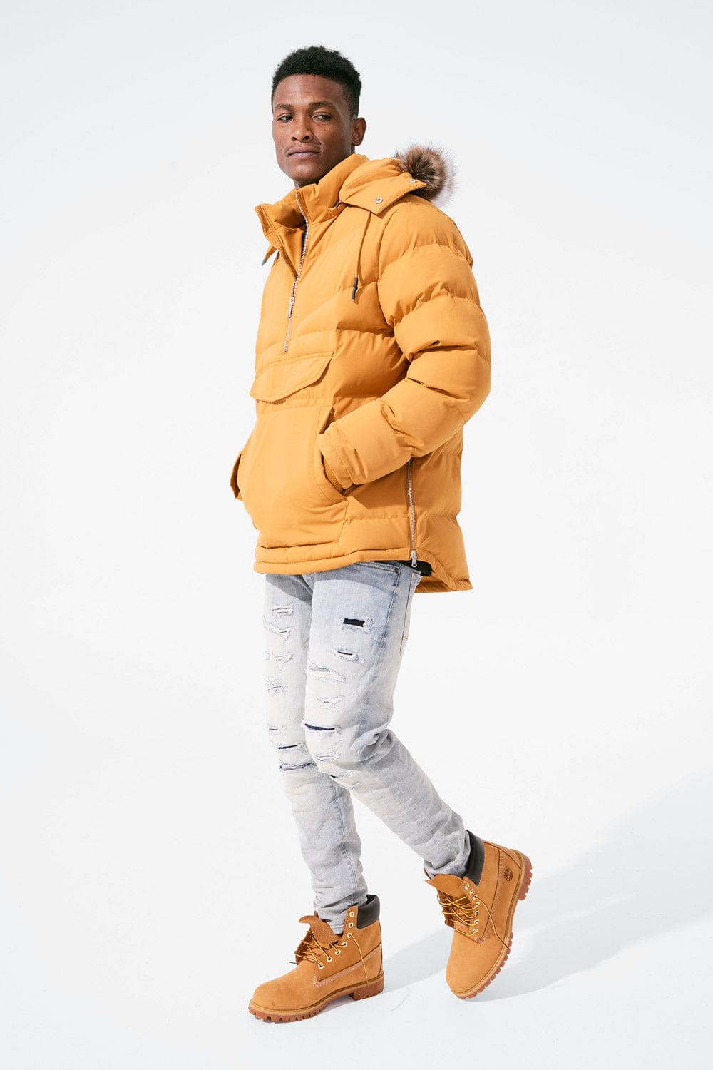 Puffer discount pullover jacket