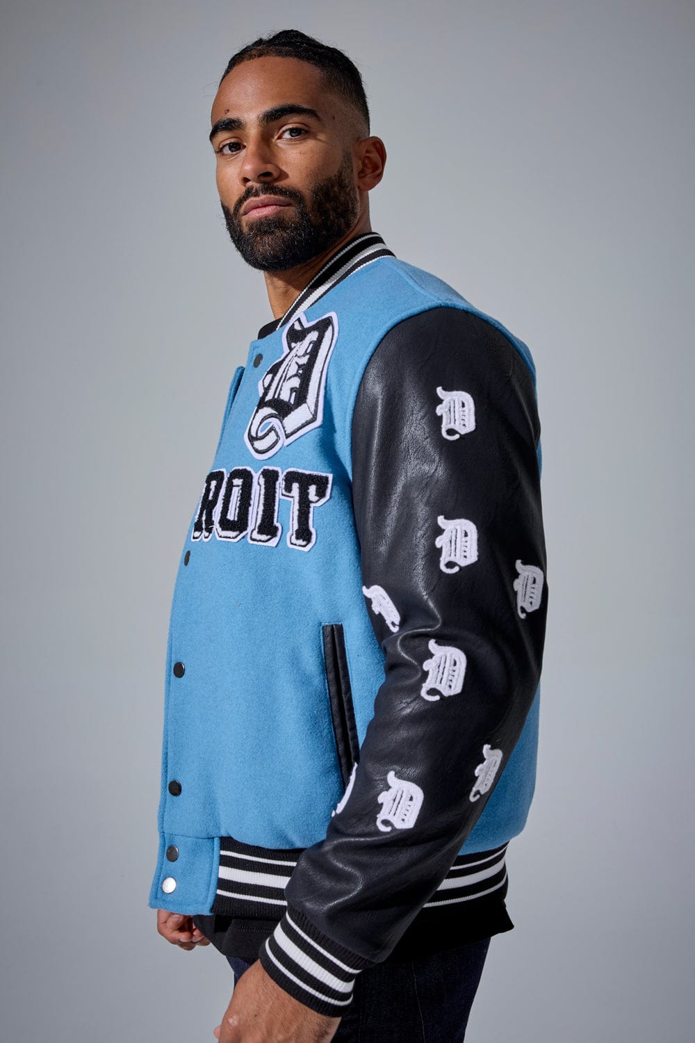 Jordan Craig D-Town Varsity Jacket (Lion Blue)