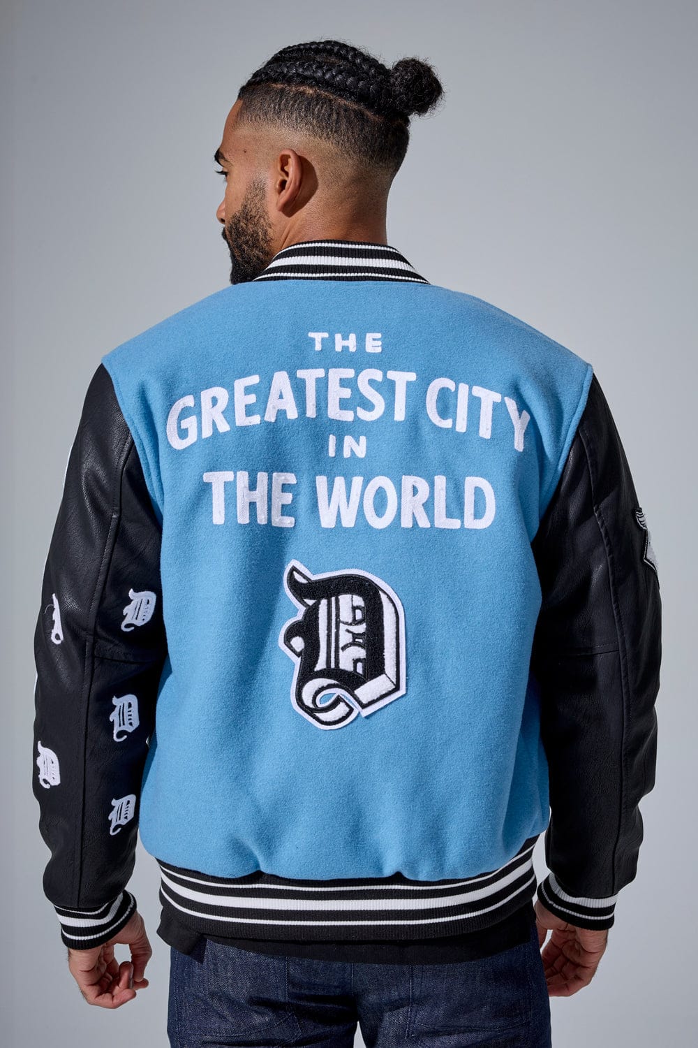 Jordan Craig D-Town Varsity Jacket (Lion Blue)
