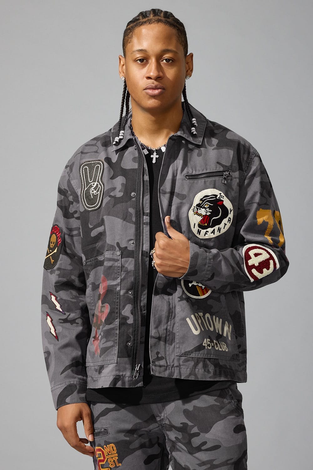 Jordan Craig Battalion Work Jacket (Black Camo) Black Camo / S