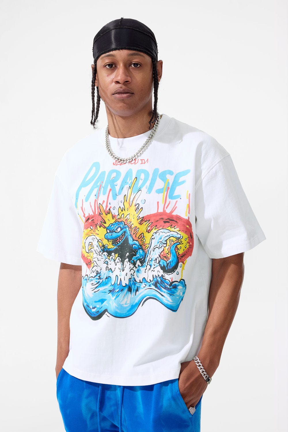 Jordan Craig Sea Monster Cropped Boxy T-Shirt