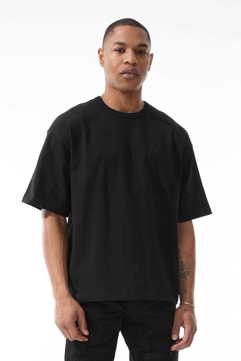 Jordan Craig Heavyweight Cropped Boxy T-Shirt Black / S