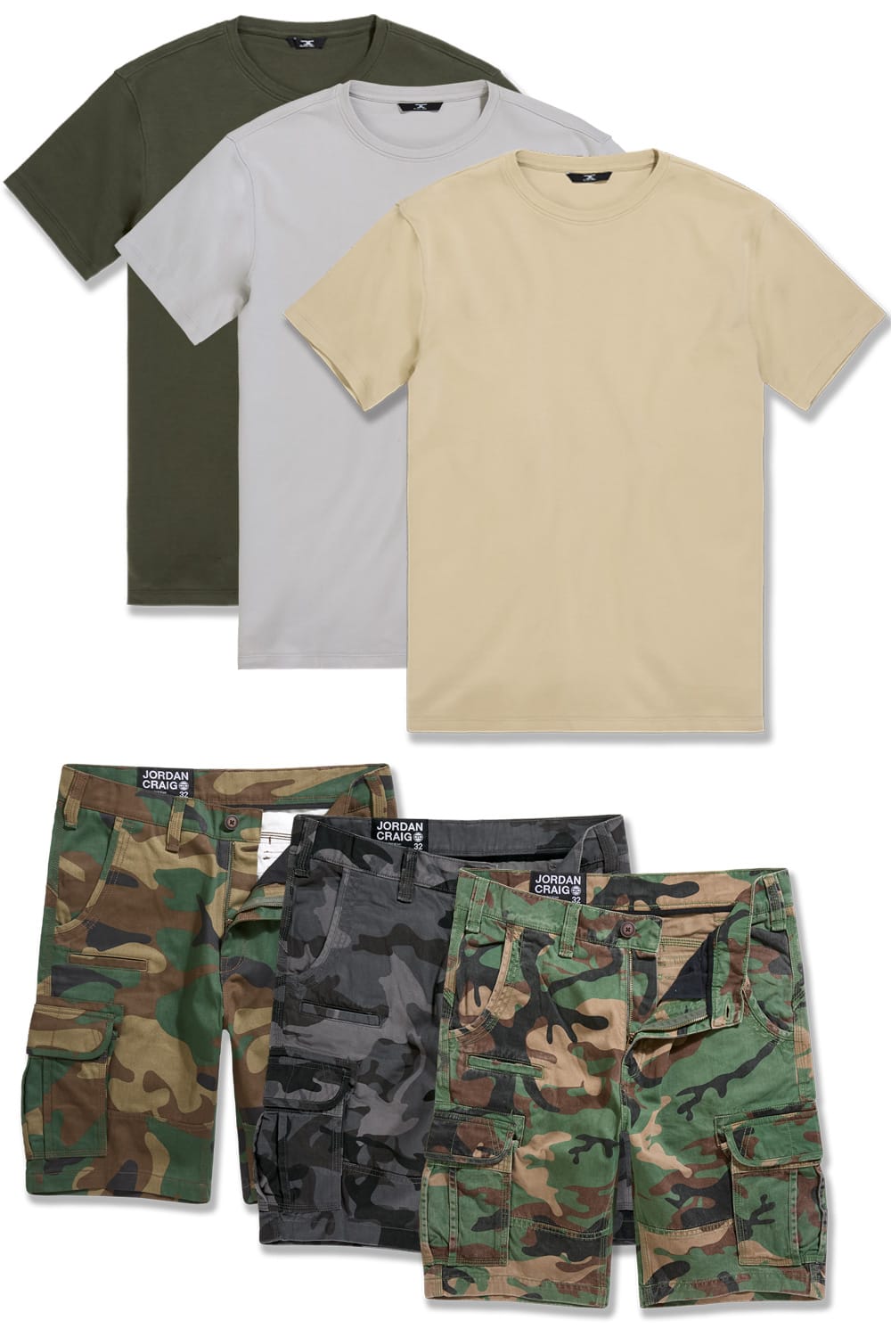 JC Big Men Big Men's Camo X Premium Tees 6 Pack 4XL / 46