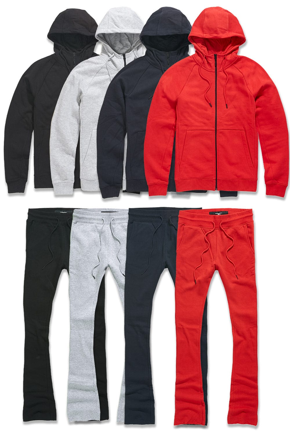 JC Big Men BIG MEN'S STACKED FLEECE SET 8 PACK (CORE) 4XL