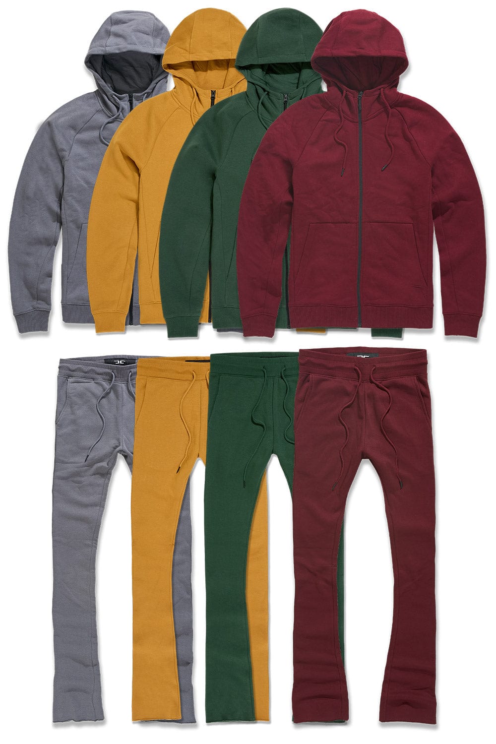 JC Big Men BIG MEN'S STACKED FLEECE SET 8 PACK (EARTH TONE) 4XL