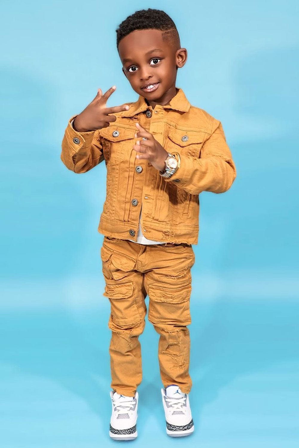 JC Kids Kids Tribeca Twill Trucker Jacket (Core Colors)