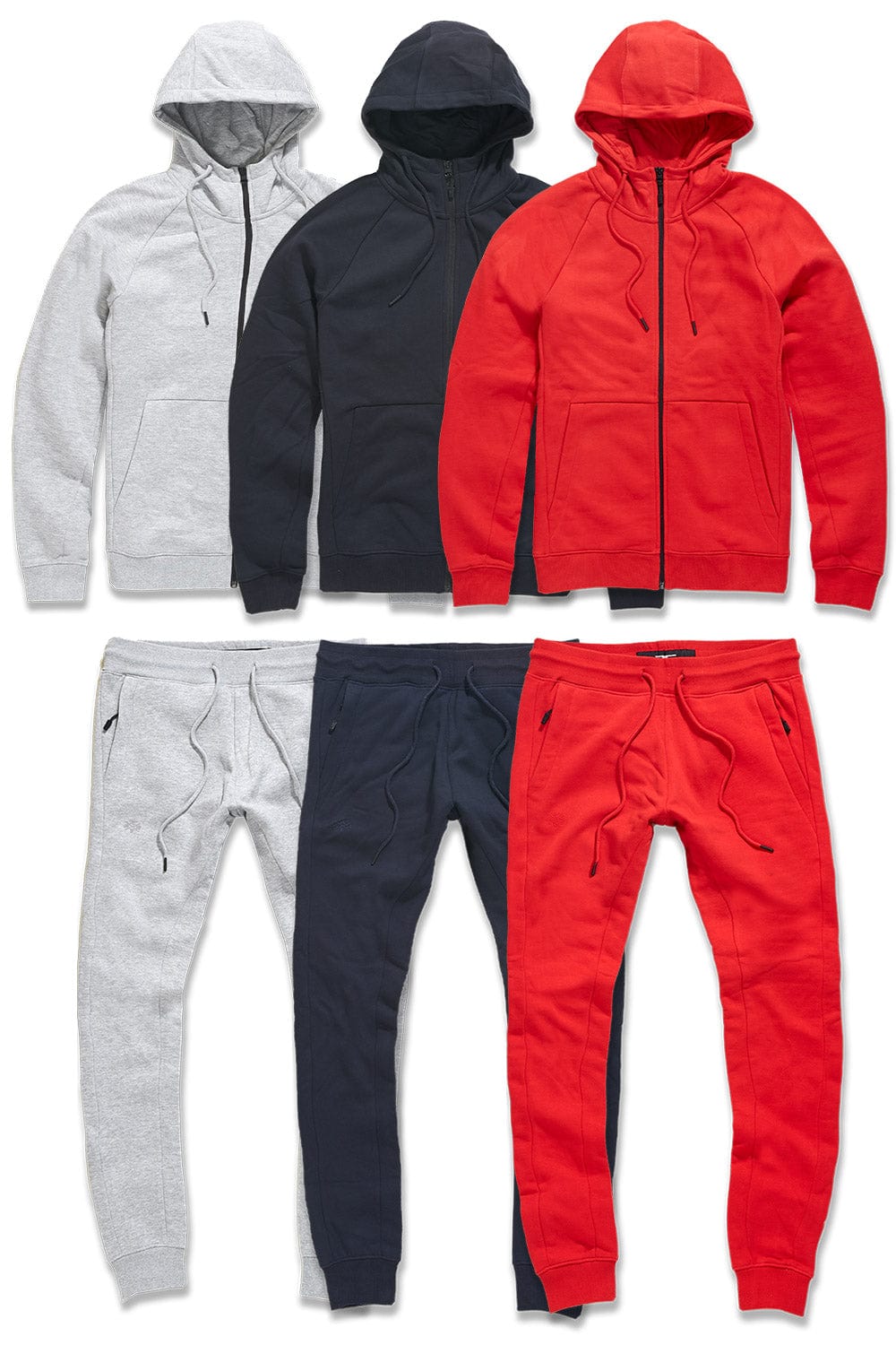Jordan Craig Men's Fleece Set 6 Piece Bundle (Varsity) S