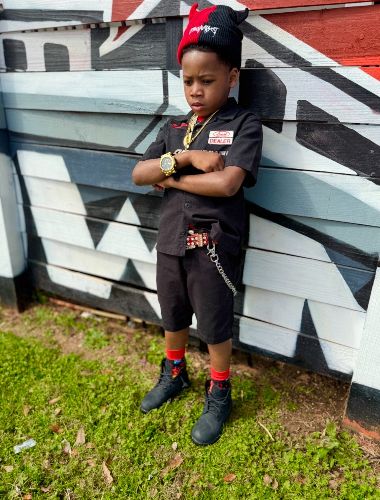 JC Kids Kids The Re-Up Mechanic Shirt Black / 2