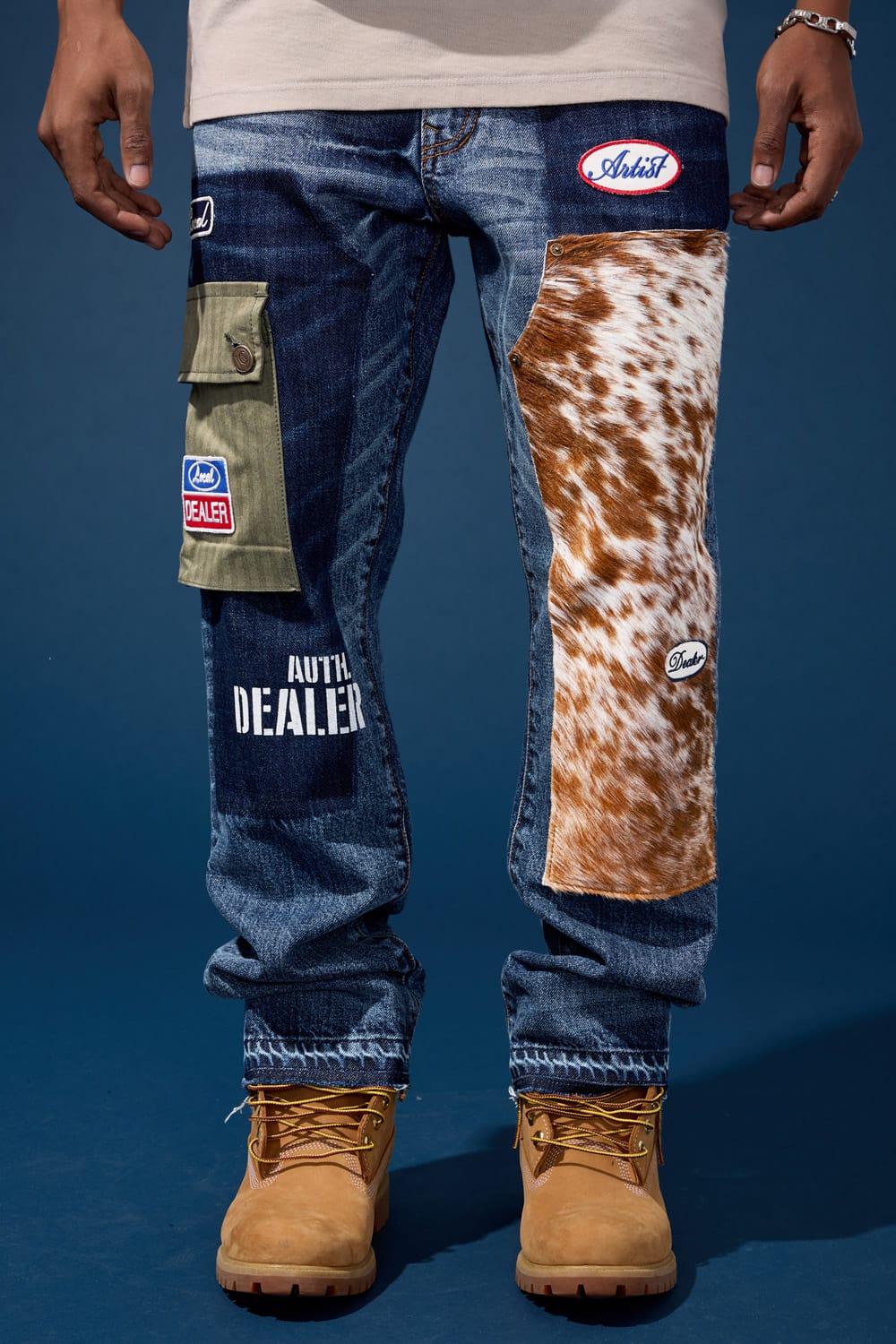 Jordan Craig Relaxed Fit - Bronco Patchwork Denim - Aaron Collection