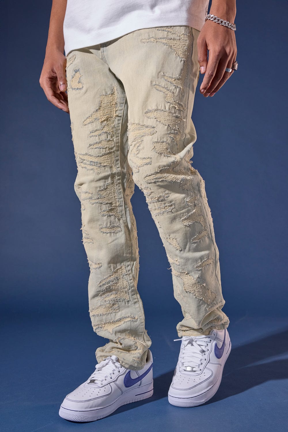 Jordan Craig Molten Denim (Champagne) Aaron (Relaxed) / Champagne / 30/30