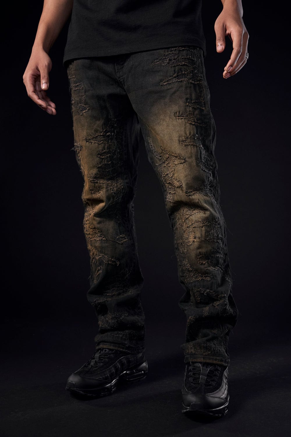 Jordan Craig Molten Denim (Copper Black) Aaron (Relaxed) / Copper Black / 30/30