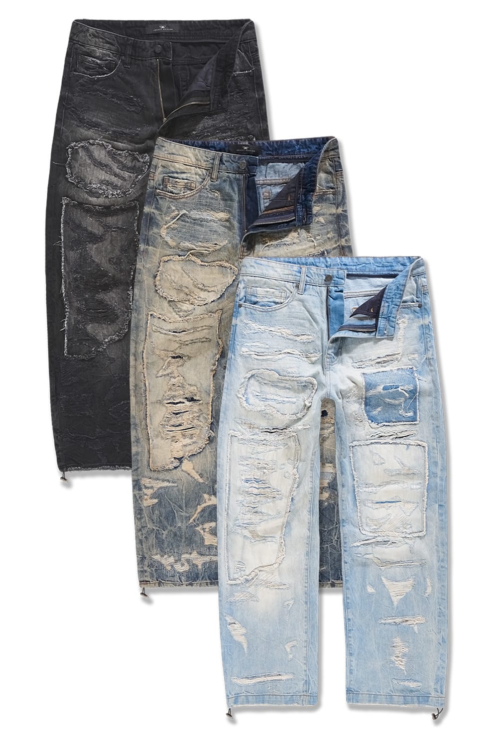 Jordan Craig Wide Leg Reconstruction Denim 3 Pack 30 / 30