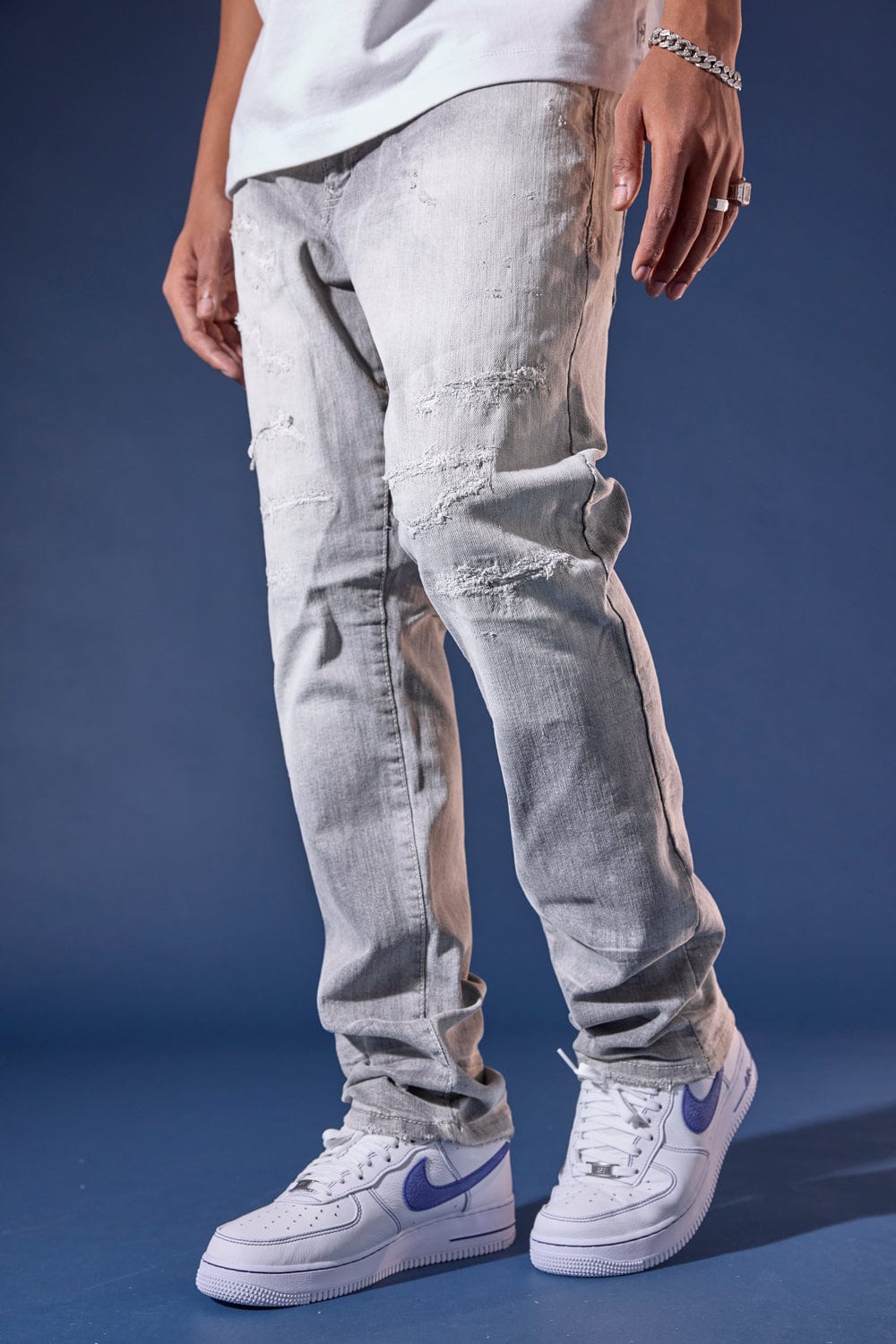 Jordan Craig Hudson Denim (Monochrome) Collins (Straight) / Cement Wash / 30/30