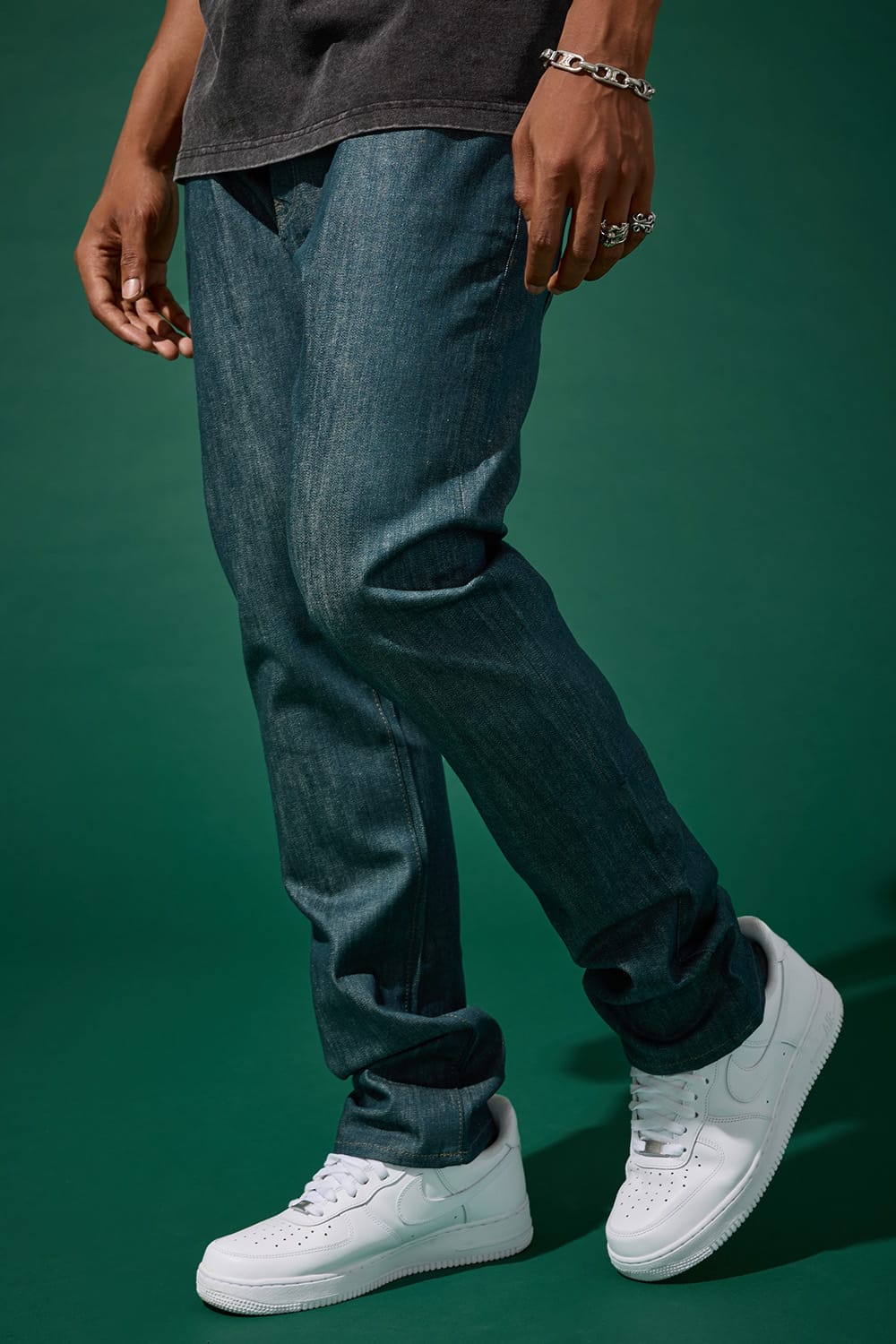 Jordan Craig Straight Fit - Upper East Side Denim (Raw Green Cast) - Collins Collection