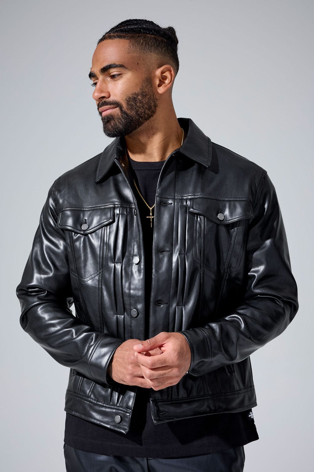Jordan Craig Thriller Trucker Jacket (Black) S / Black
