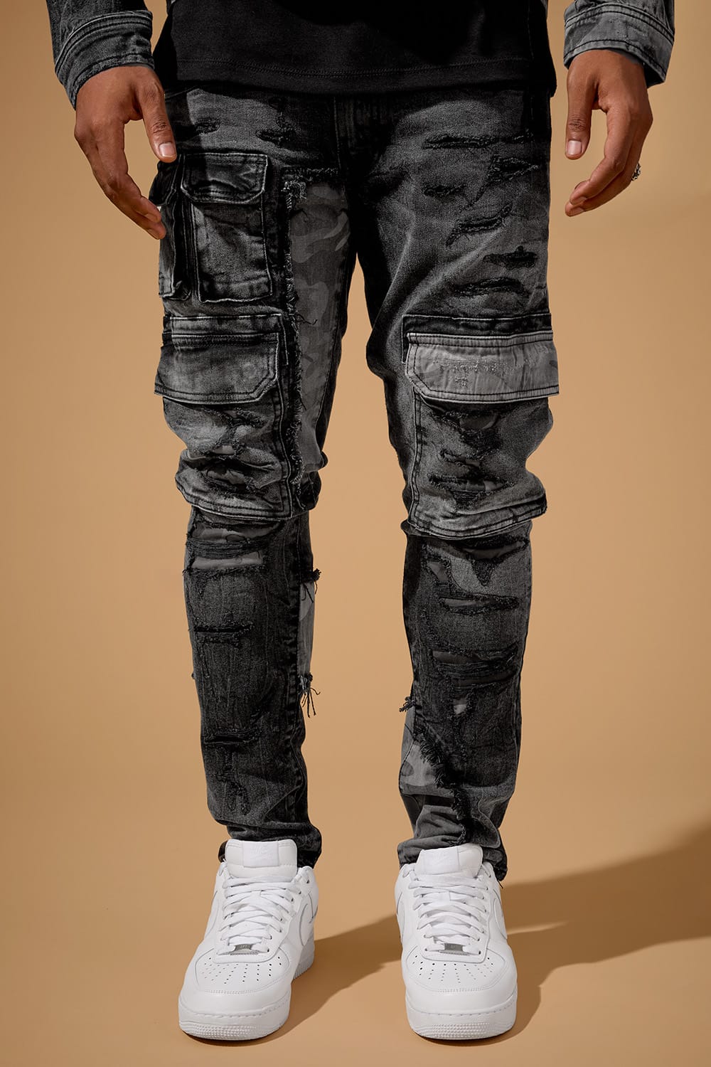 Jordan Craig Slim Taper Fit - Devotion Denim (Black Shadow) - Sean Collection Black Shadow / 30 / 30