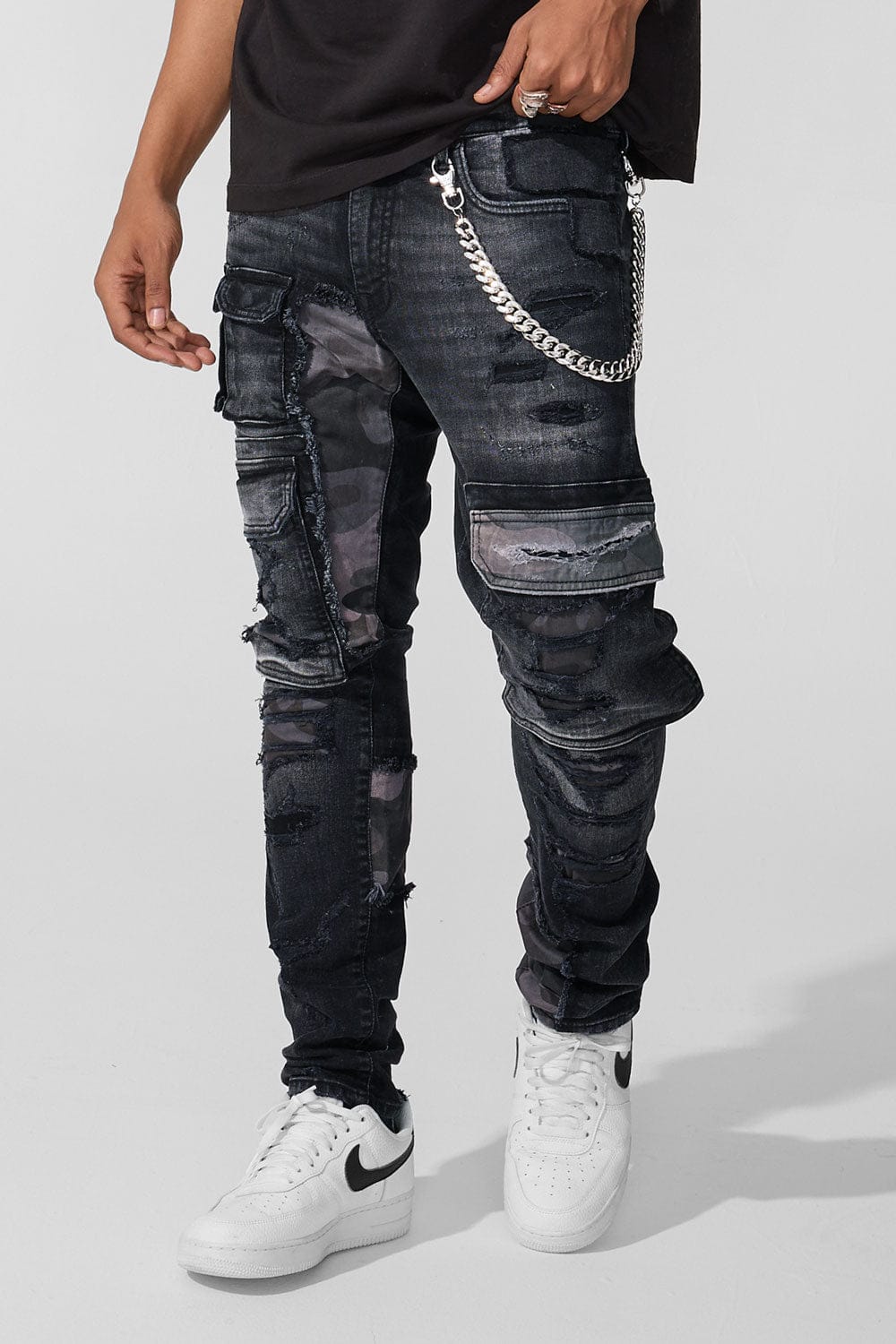Jordan Craig Slim Taper Fit - Devotion Denim (Black Shadow) - Sean Collection Black Shadow / 30 / 30