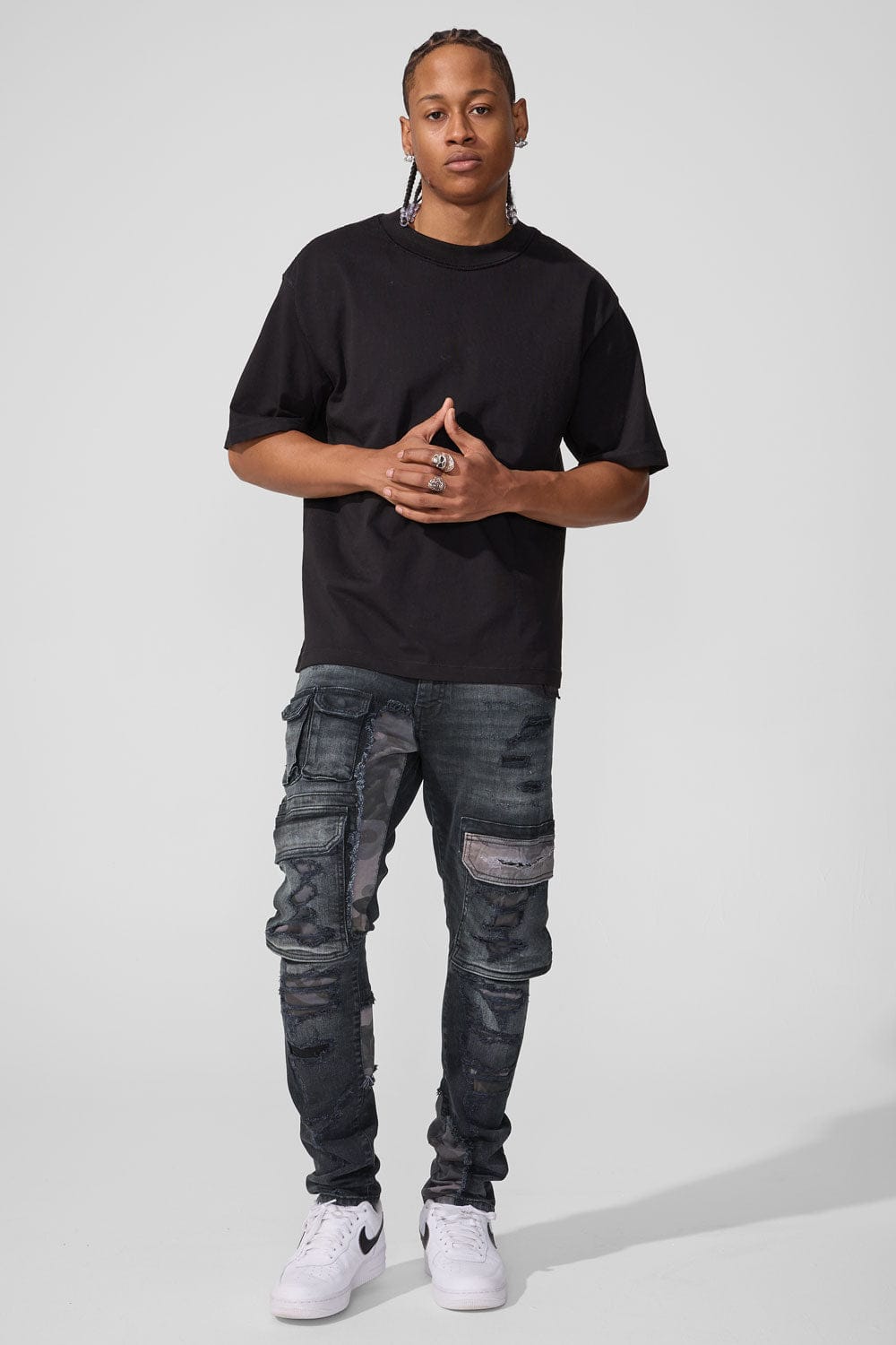 Jordan Craig Slim Taper Fit - Devotion Denim (Black Shadow) - Sean Collection
