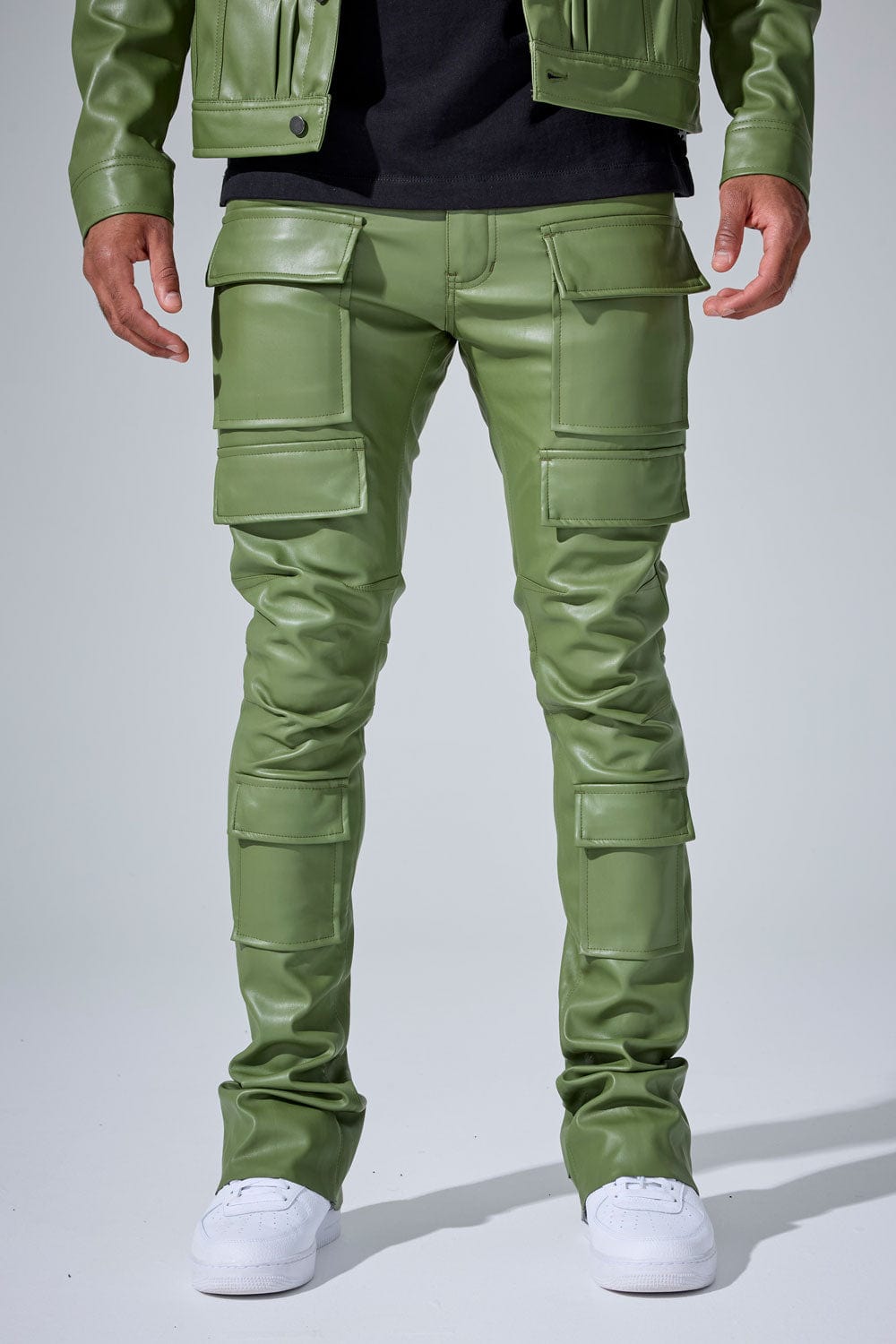 Jordan Craig Ross Stacked - Thriller Cargo Pants (Sage) 28 / Sage