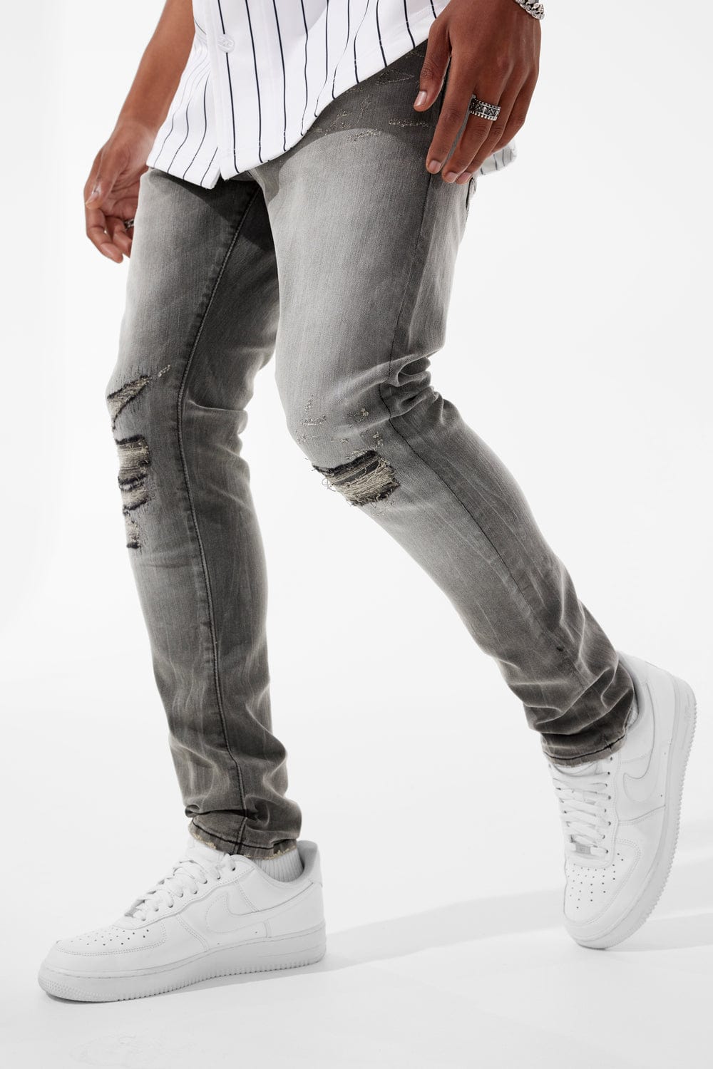 Jordan Craig Sean - Attitude Denim (Monochrome) Smoked Grey / 30/30