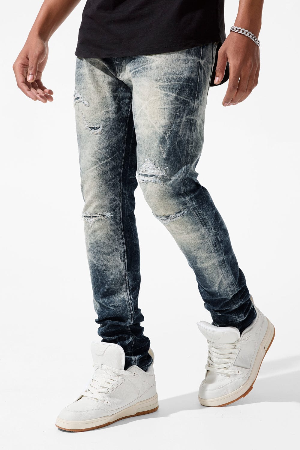 Slim Taper Fit - Driftwood Denim (Hurricane Wash) - Sean Collection