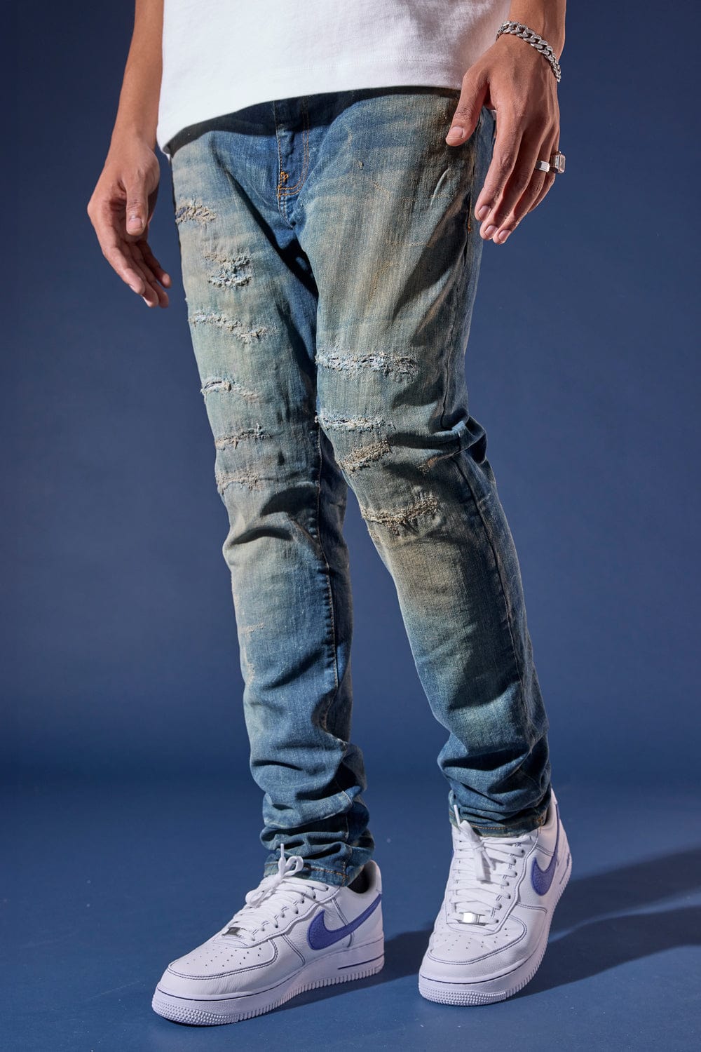 Jordan Craig Hudson Denim (Azure) Sean (Slim Taper) / Mesa Wash / 30/30